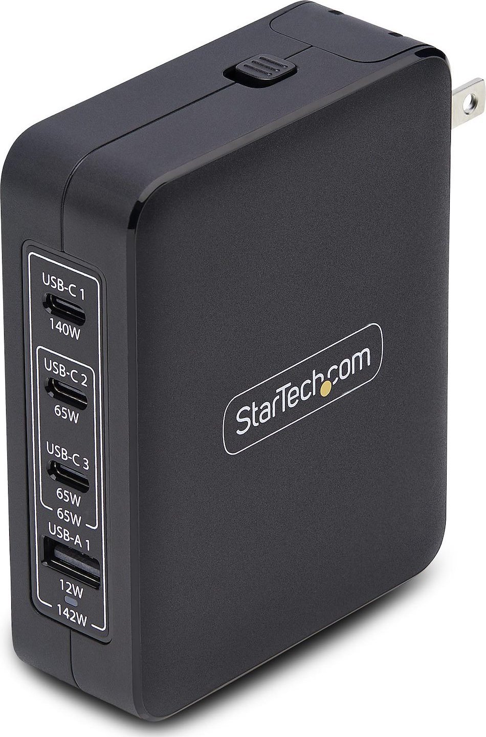 STARTECH.COM 140W USB-C-Wandladeger�t 3x USB-C/1x USB-A PD 3.1 Internationaler GaN-Ladeger�t fur MacBook/Dell XPS/Inspiron