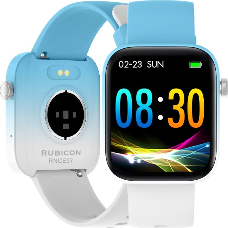 Smartwatch Rubicon Zegarek SMARTWATCH Rubicon RNCE97 light blue/white