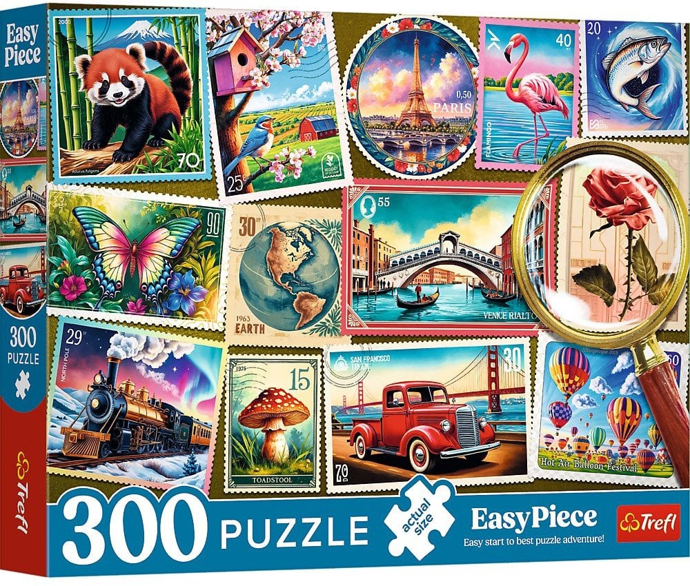 Trefl Puzzle EasyPiece Znaczki pocztowe 300 elementów (23100)