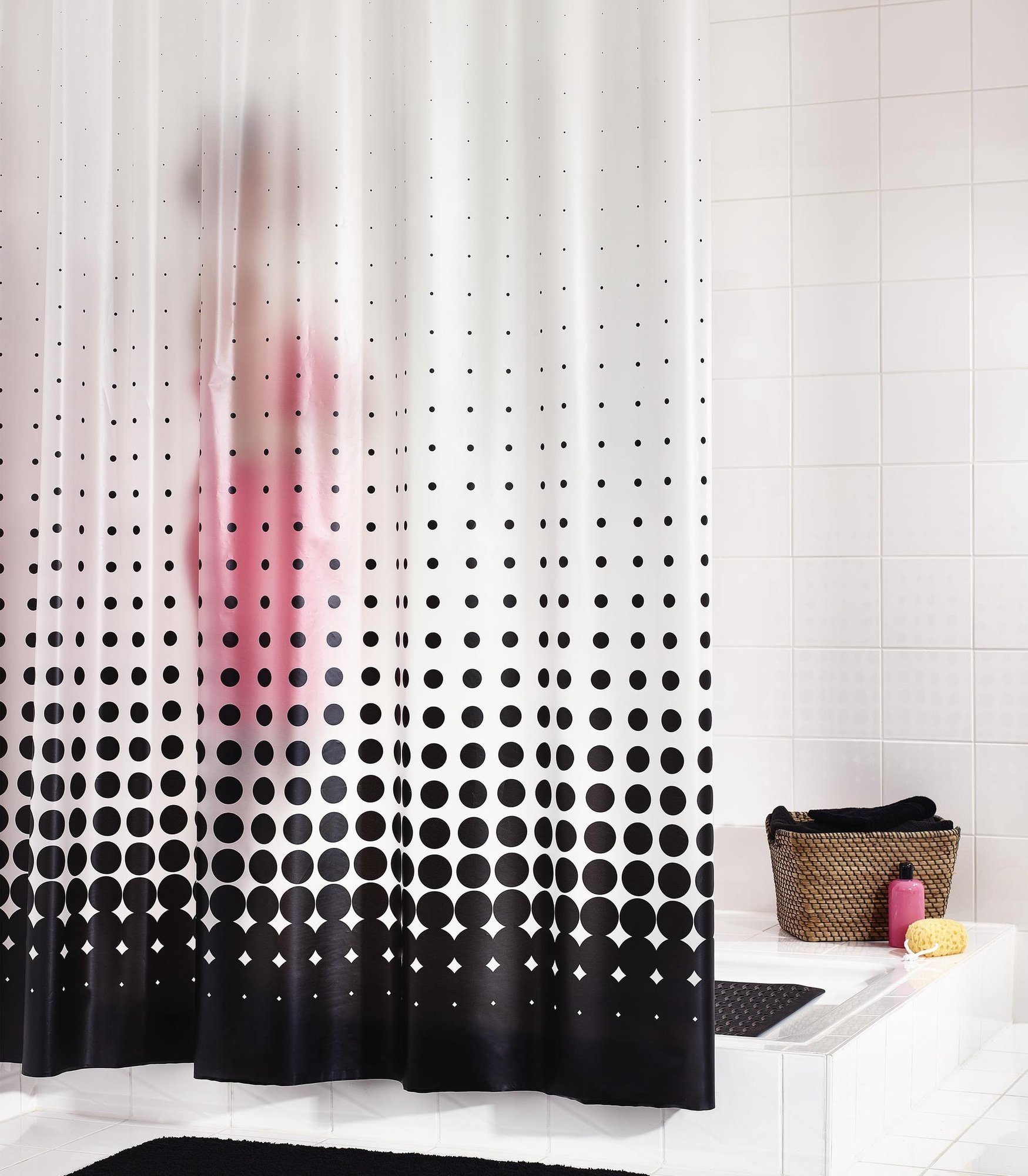 Ridder SHOWER CURTAIN 1.8X2M 31840 BLACKY