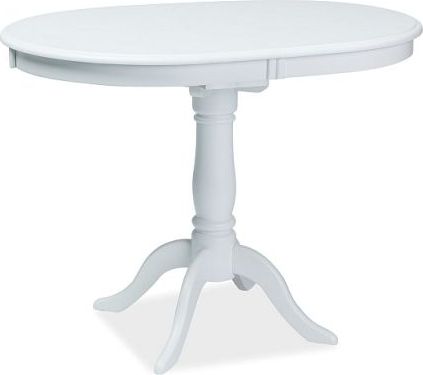 Signal Stół DELLO biały rozkładany klasyczny do salonu SIGNAL