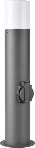Polux Zewnętrzna LAMPA stojąca DALLAS 315991 metalowa OPRAWA słupek outdoor IP44 grafitowy