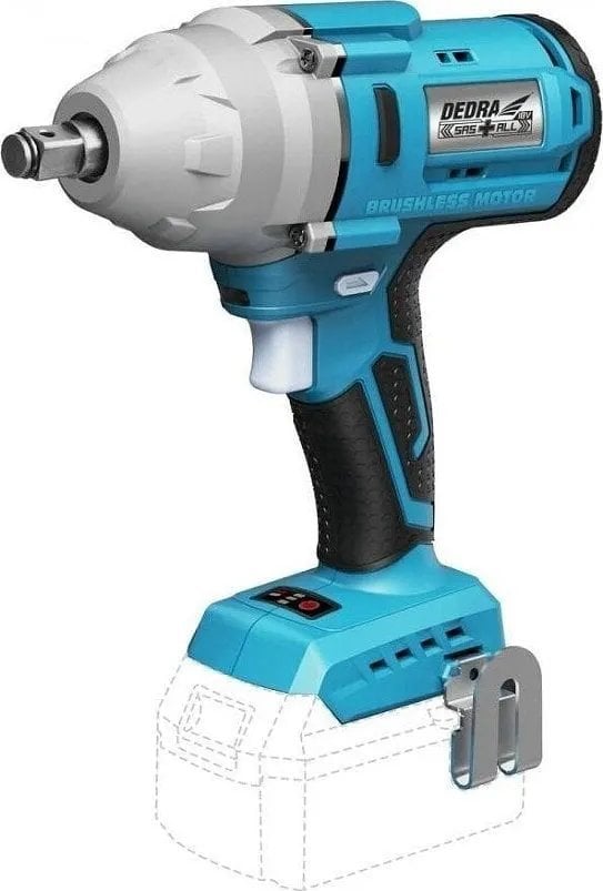 Klucz udarowy Dedra KLUCZ UDAROWY AKUMULATOROWY 1/2'' 18V 650NM 0*AH SAS+