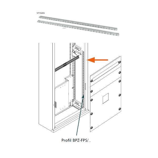 Eaton Profil do montażu osłon czołowych BPZ-FPS/17 165x2mm - 106431