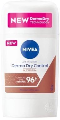 NIVEA Derma Dry Control Maximum antyperspirant w sztyfcie 50ml