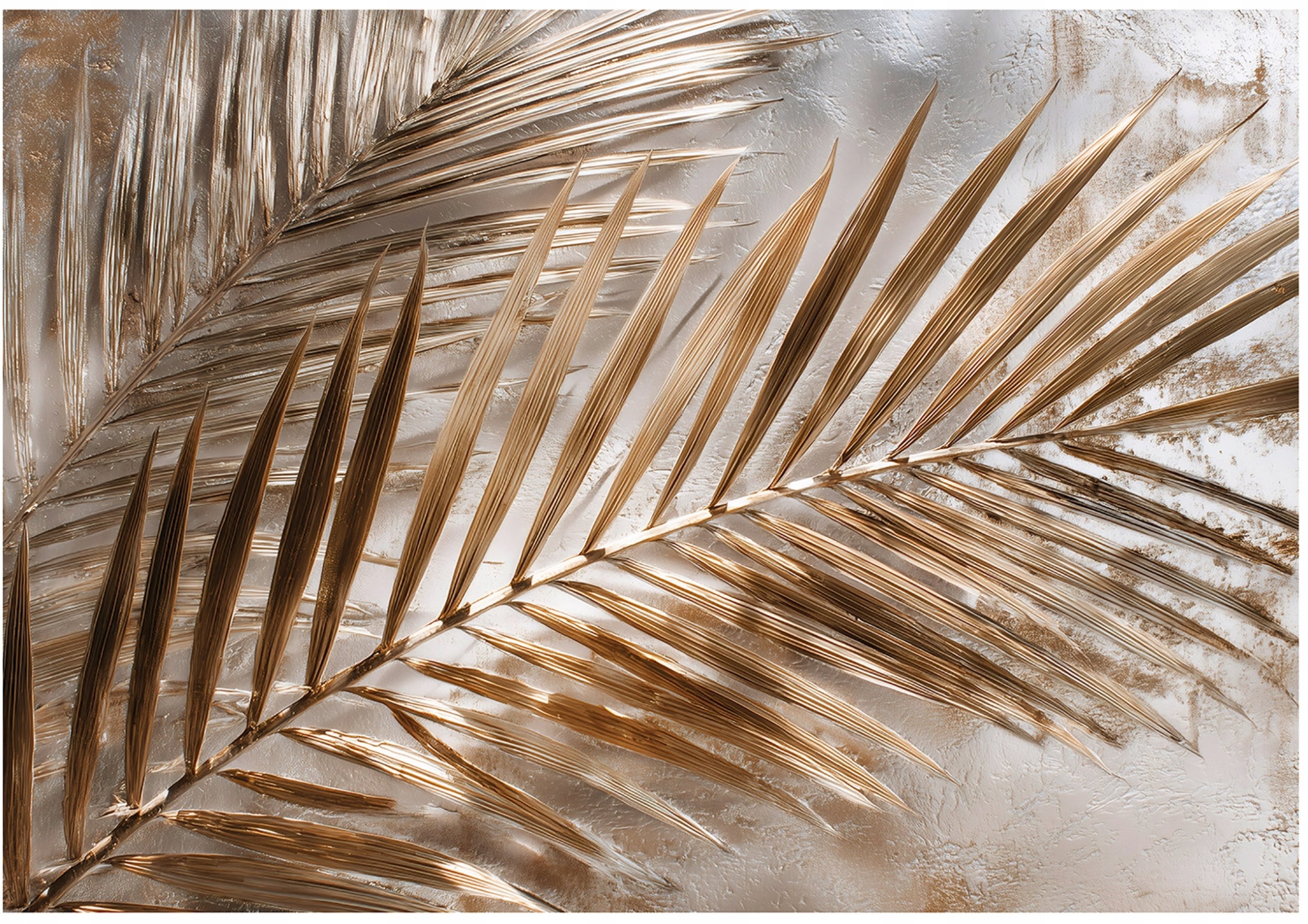 Fototapeta Na Flizelinie Liście Beton Do Sypialni Salonu 250x175