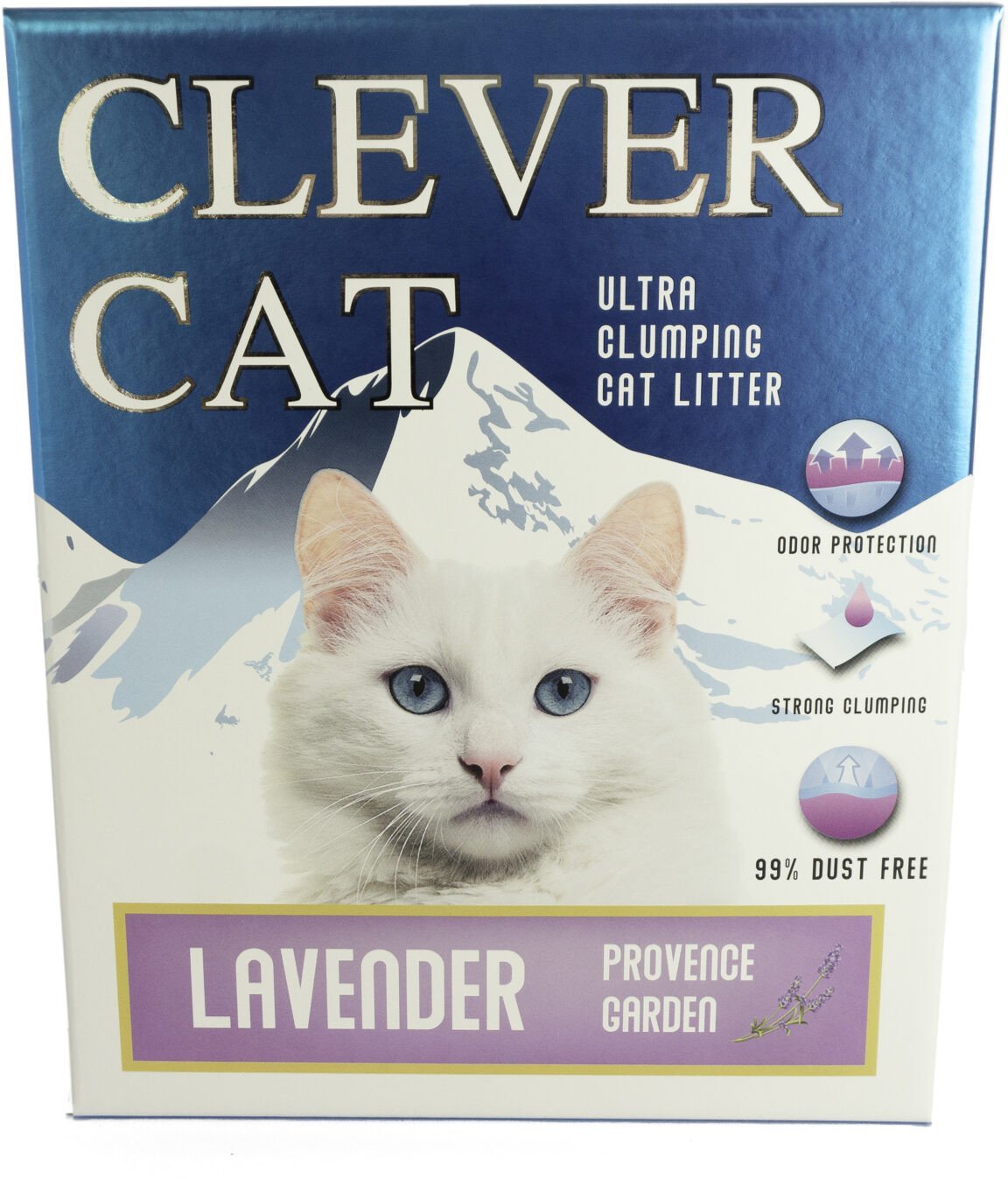 Clever Cat kattegrus Lavendel 10 L