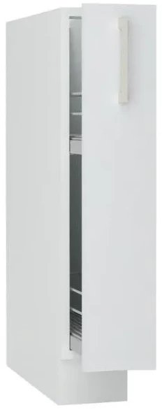 Szafka kuchenna stojąca CARGO 15 NATALIA D15 jasnoszara mat z koszem STOLKAR