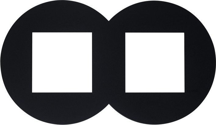 Efapel Efapel Quadro45 ramka 2-krotna czarny 43920 TPM