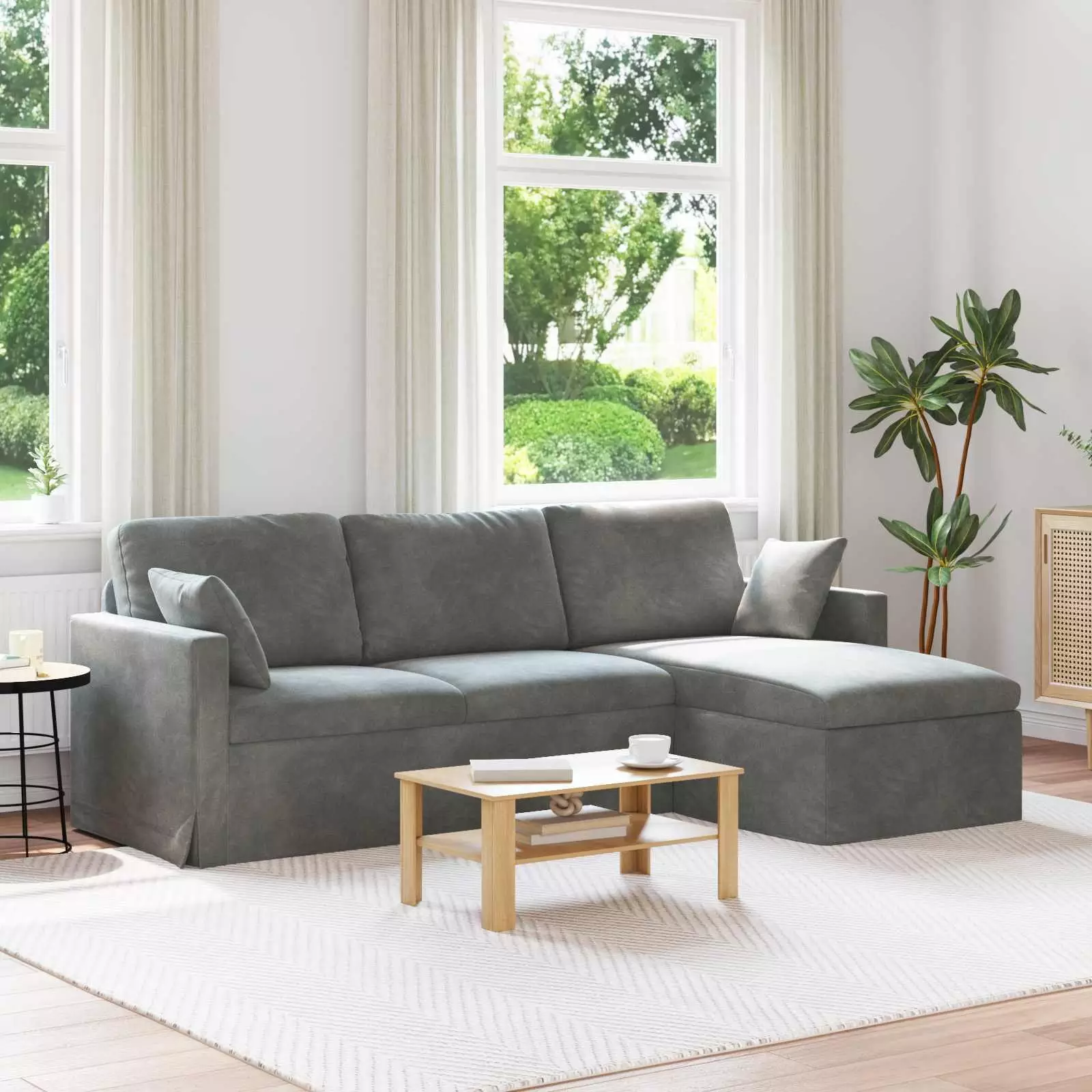 vidaXL Sofa Ciemnoszary