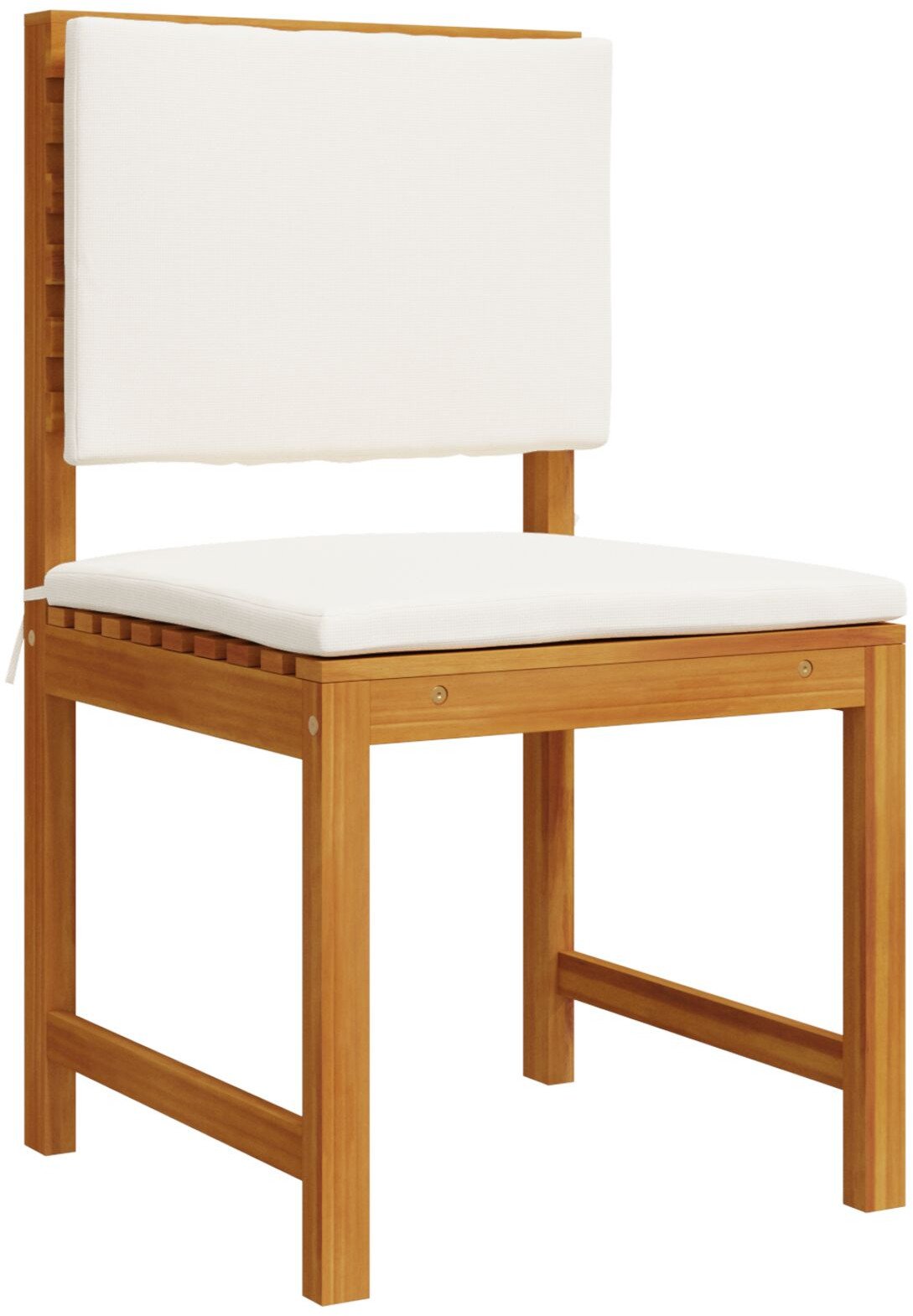 vidaXL Zestaw 4 Brązowo-kremowy Lite drewno akacjowe Średni Składany