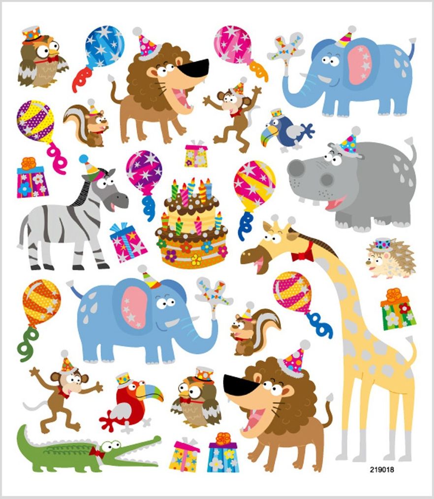 Creativ Company Naklejki Zwierzęta na Urodzinach