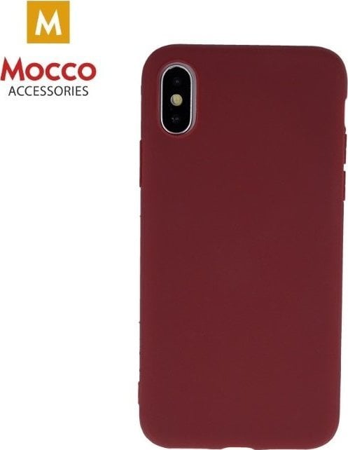 Mocco Ultra Slim Soft Matte 0.3 mm Silicone Case for Apple iPhone 11 Pro Max Dark Red