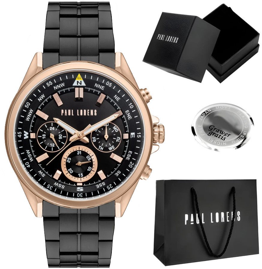 Zegarek męski Paul Lorens - KODARI-1A4 Z GRAWEREM