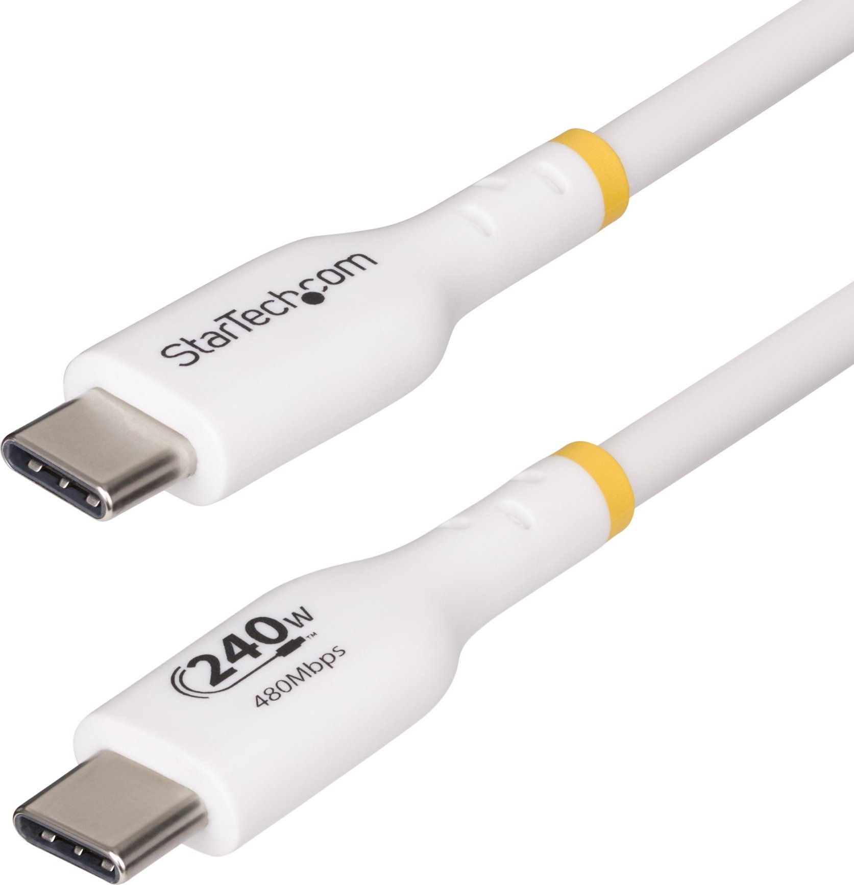 Kabel USB StarTech USB-C - USB-C 2 m Biały (USB2EPR2MW)