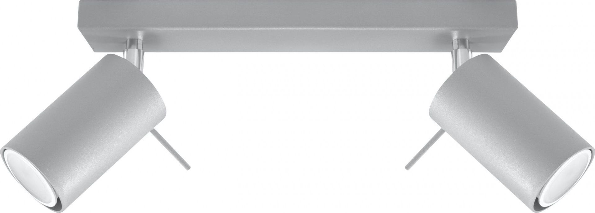 Lampa sufitowa Lumes Minimalistyczny plafon LED E782-Rins - szary