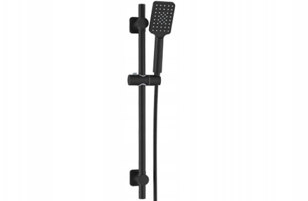 Valvex zestaw natryskowy przesuwny, 3-funkcyjny Loft, czarny mat 2432960