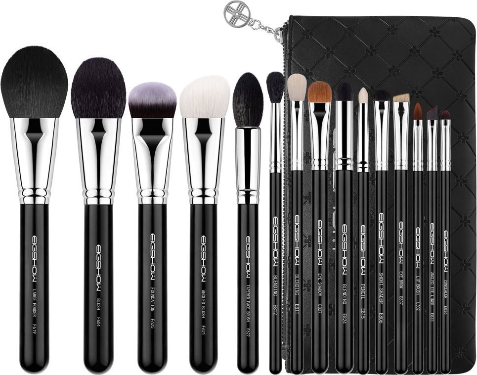 Eigshow Beauty Eigshow Zestaw 15 szt Master Classic Brush Kit Bright Silver