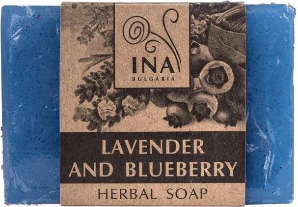 INA ESSENTIALS Naturalne mydło ziołowe z lawendą i jagodą 105g