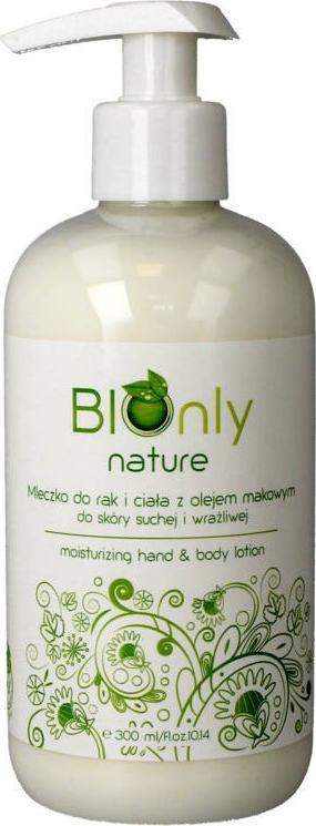 BIOnly BIOnly Nature Mleczko do rąk i ciała z olejem makowym 300ml