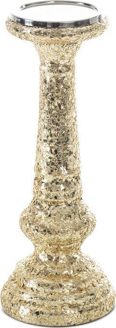 Świecznik dekoracyjny MELIA 12X12X31 złoty
