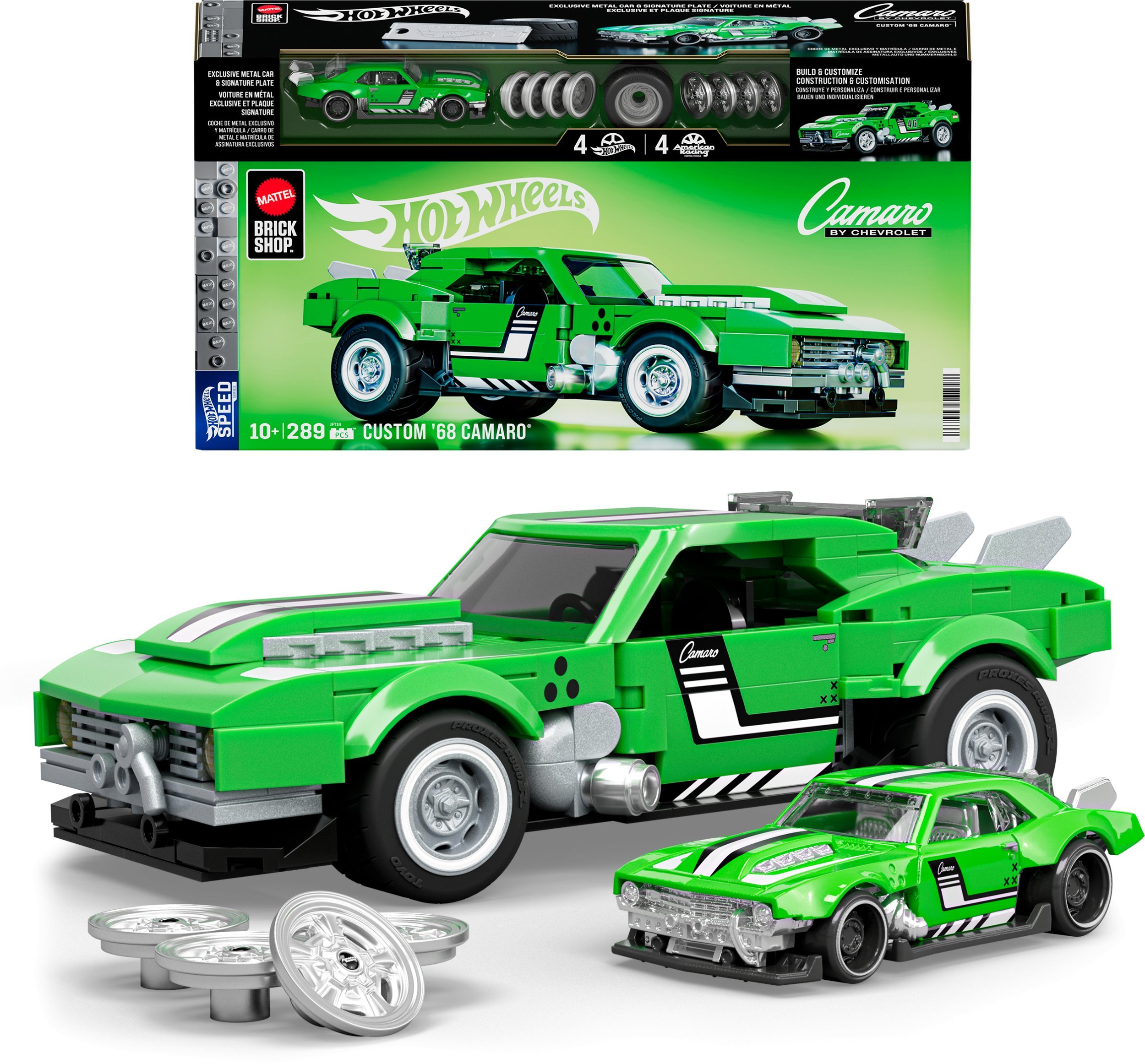 Mattel Klocki Hot Wheels Speed Series Custom ’68 Camaro 289 el. (JFT16)