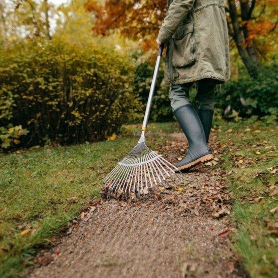 FS.GRABIE DO LIŚCI METALOWE WACHLARZOWE ERGONOMIC