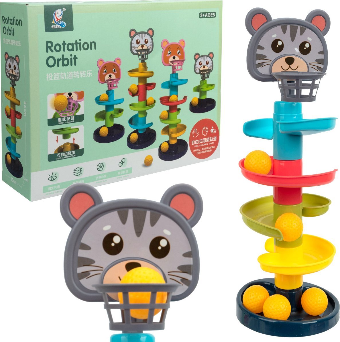 WIEŻA Z PIŁECZKAMI ZJEŻDŻALNIA KULECZKOWA PIŁECZKI