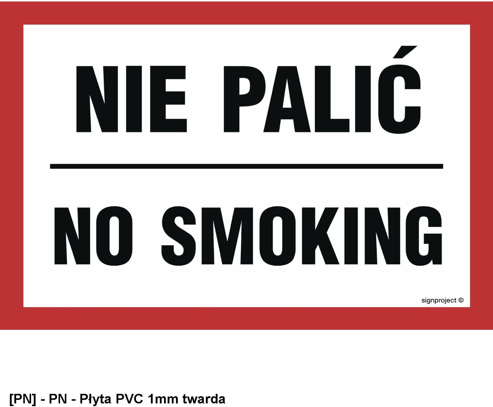 ND018 - Nie palić / No smoking 200x100