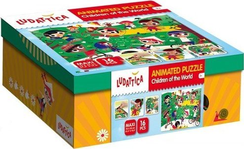 Lisciani LUDATTICA ANIMATED PUZZLE WORLD"S CHILDREN