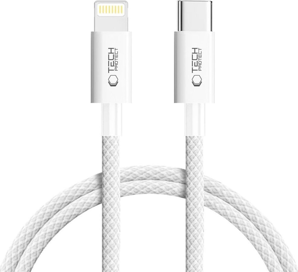 Kabel USB Tech-Protect USB-C - Lightning 1 m Szary (5906302380947)