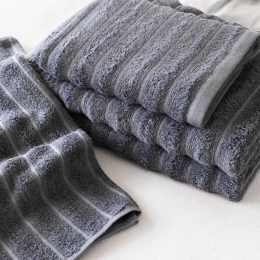 Eurofirany OlsenHome - Ręczniki bambusowe - 4 Pak 70X140cm + 50X70cm grafitowy