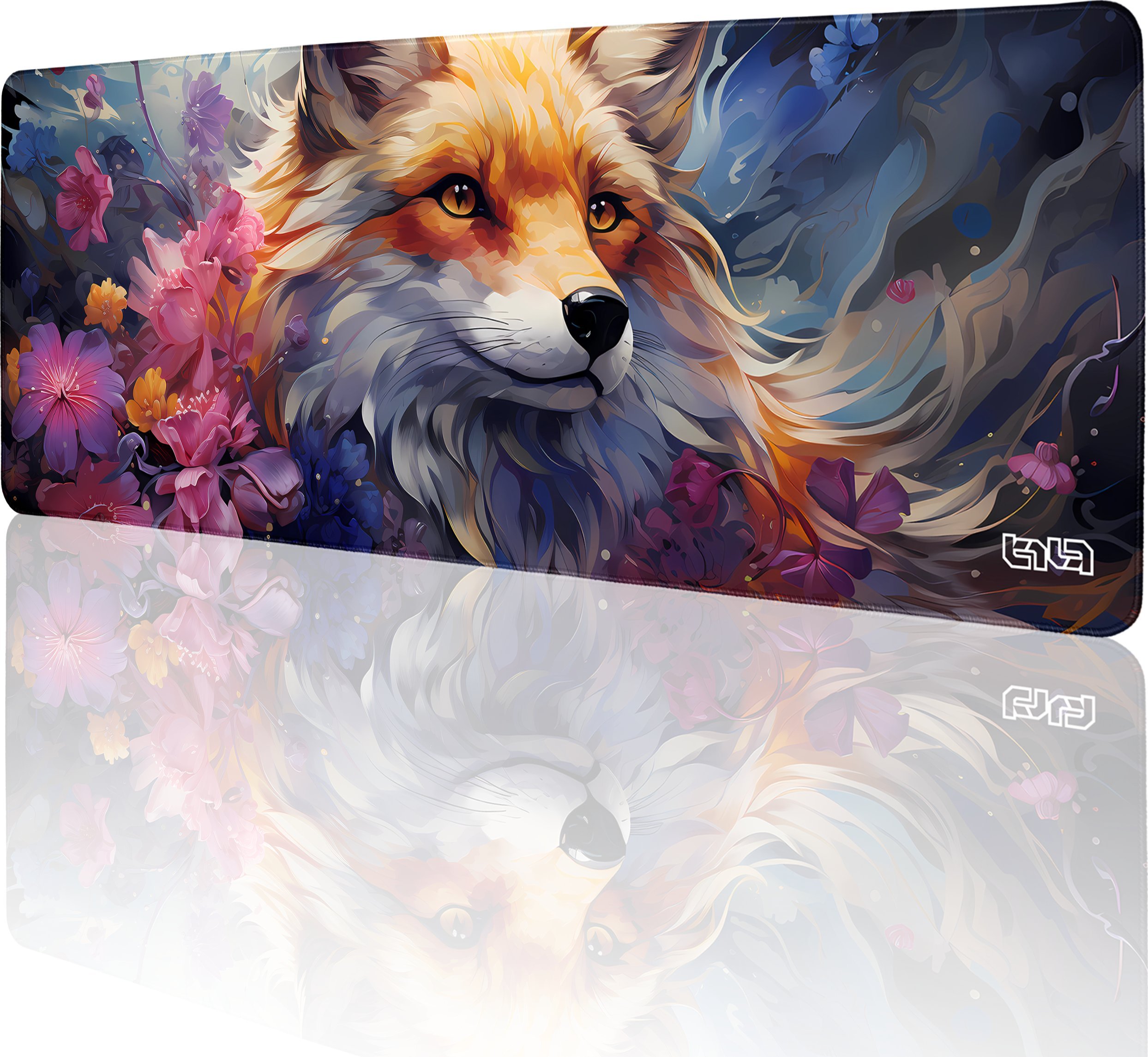 Podkładka Tilt PODKŁADKA POD MYSZ GAMINGOWA Kwiecisty Lis 80x30 TILT Wodoodporna