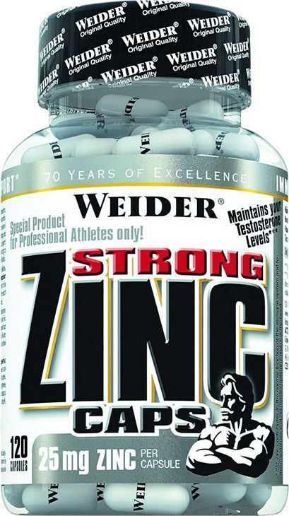 Weider Weider Zinc Caps 120 kaps - WEI/044
