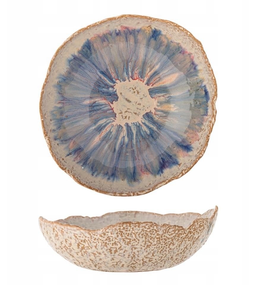 Bloomingville Miska Niebieska Kamionkowa