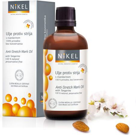 Nikel Olejek z soku z Mandarynki zapobiegający rozstępom i rozjaśniający istniejące rozstępy 100% naturalny 100ml