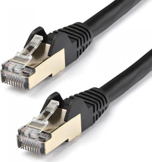 StarTech STARTECH.COM 10m CAT6a-Ethernet-Kabel - Schwarz - RJ45-Ethernet-Kabel - Snagless - STP-Kabel - Kupfer - 10-Gbit Netzwerkkabel
