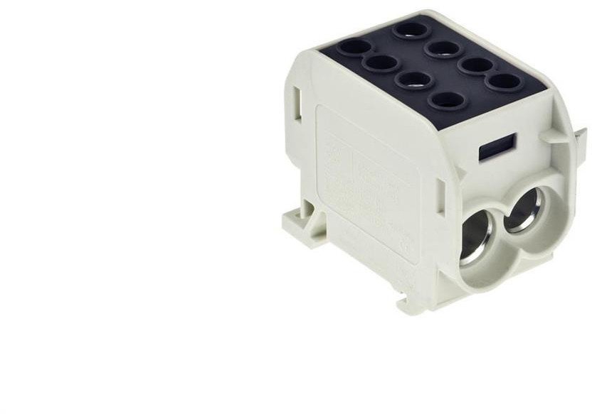 Blok rozdzielczy 1-torowy Al/Cu 1x70/2x50 czarny E.4163/CZ