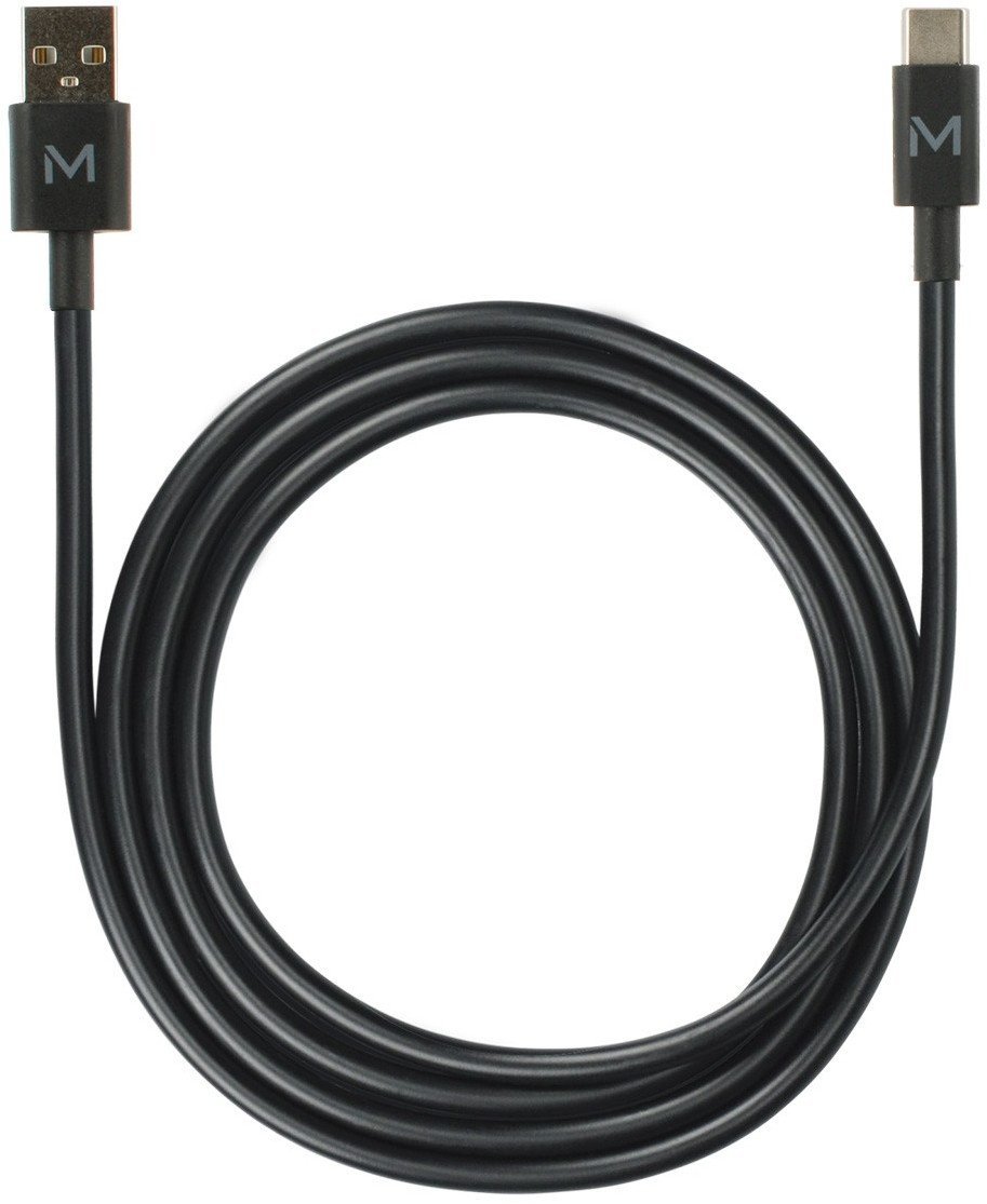 Kabel USB Mobilis USB-A - USB-C 1 m Czarny (020013)
