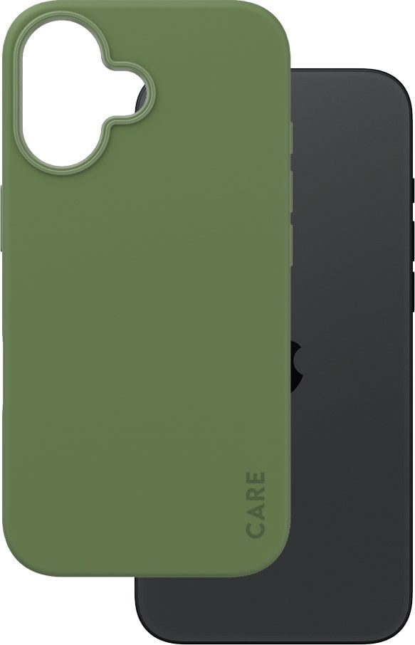 PanzerGlass CARE by PanzerGlass Fashion Case iPhone 16 6.1" zielony/green MagSafe 1385
