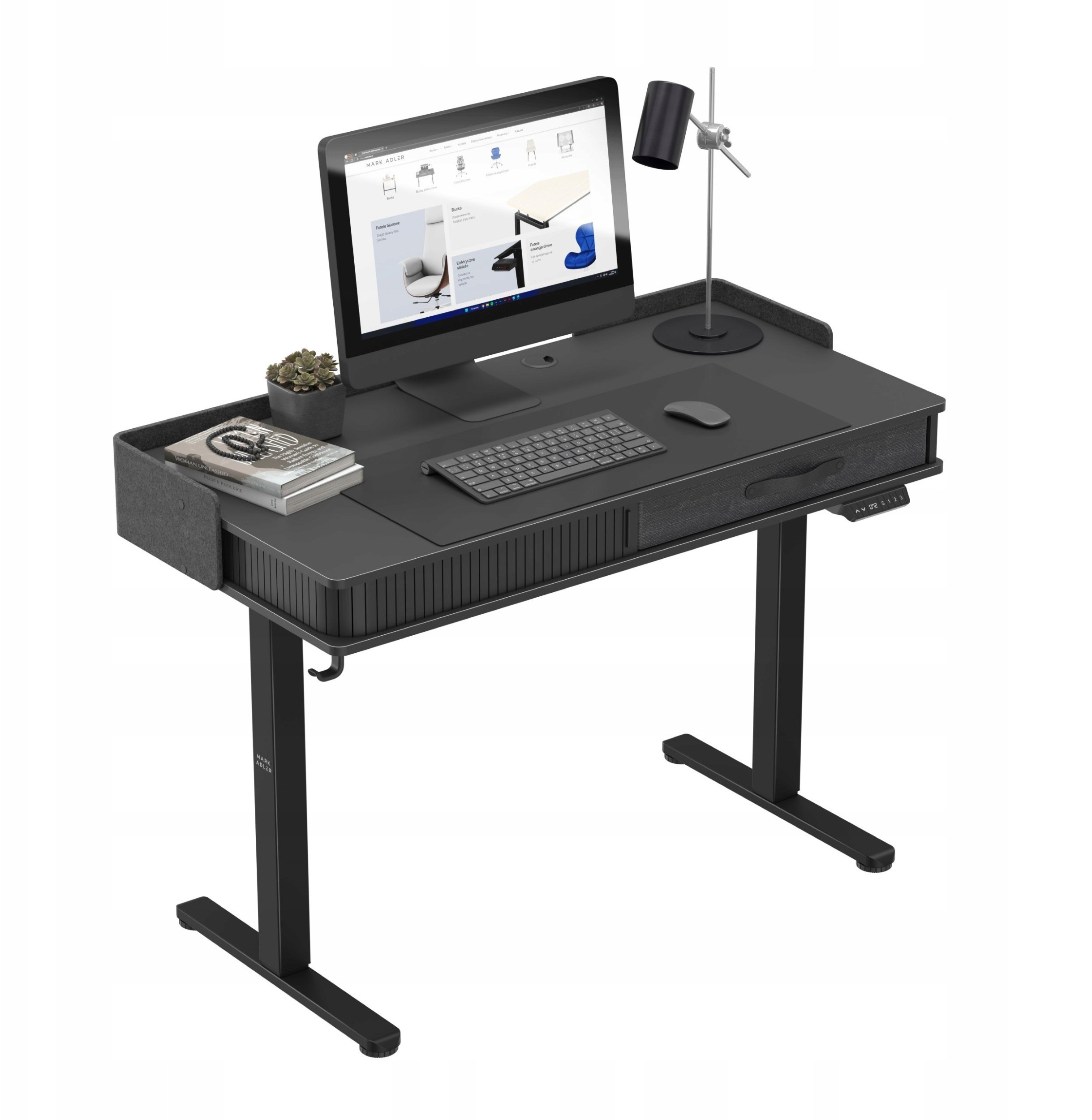 Biurko Elektryczne Z Regulacja Wysokości Mark Adler Leader 8.0 Black