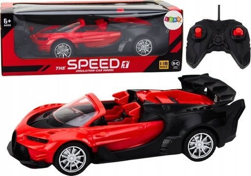 LeanToys Autko Samochód Sportowy Zdalnie Sterowany RC 1:18 Czerwony
