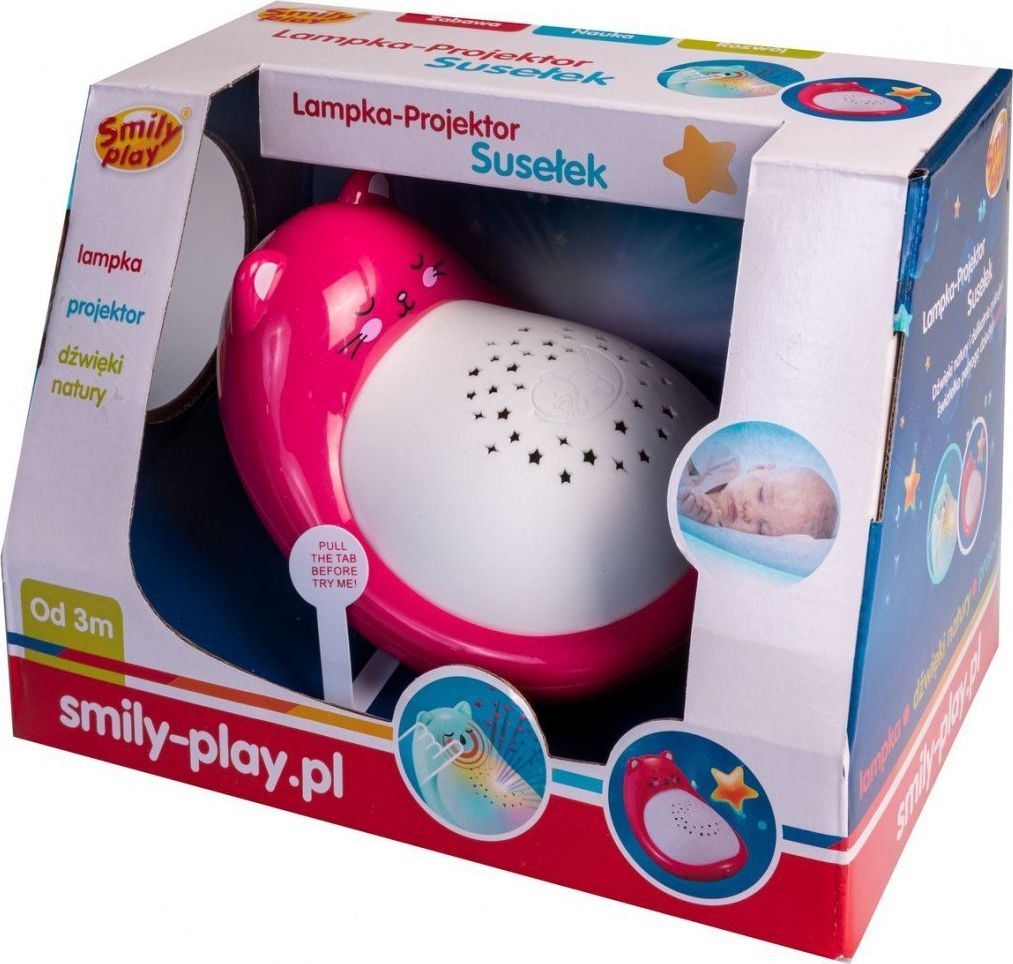 Smily Play Lampka usypiacz Susełek Czerwony