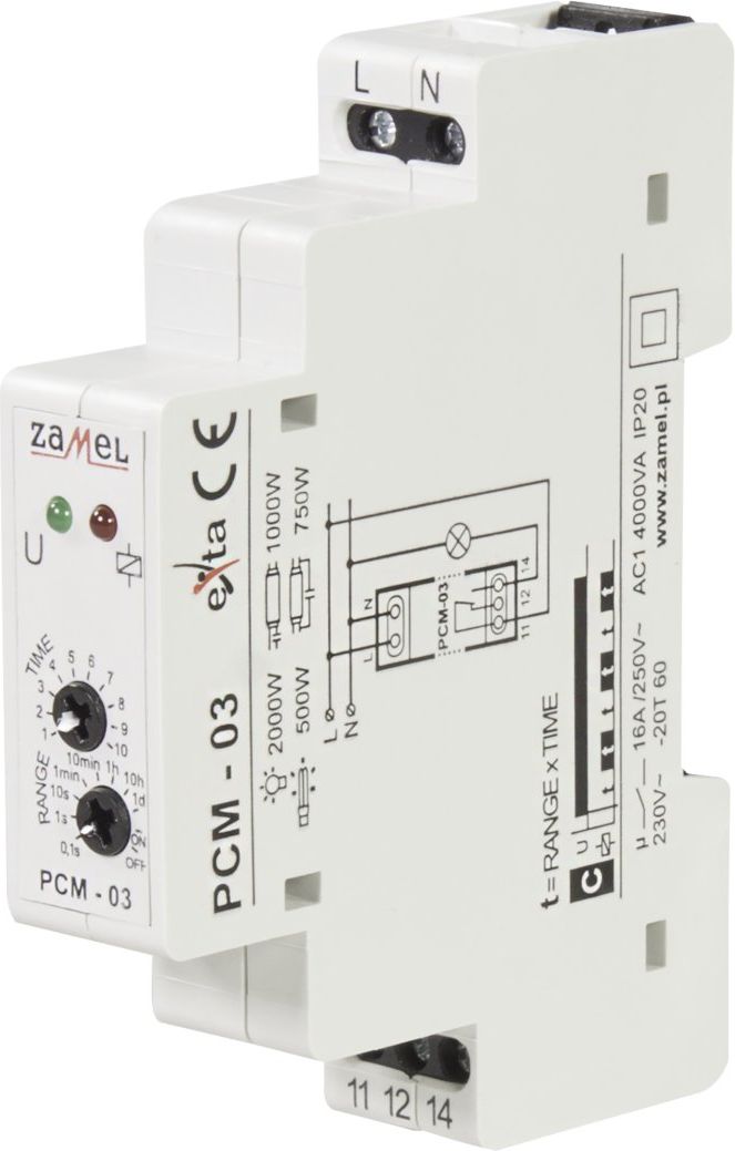 Zamel Przekaźnik czasowy 12-240V AC/DC (EXT10000080)