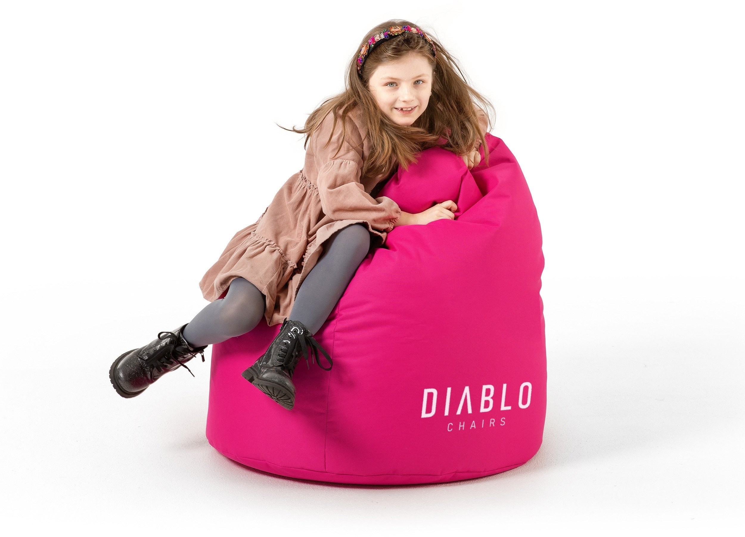 Pufa dla dziecka Diablo Chairs, różowa