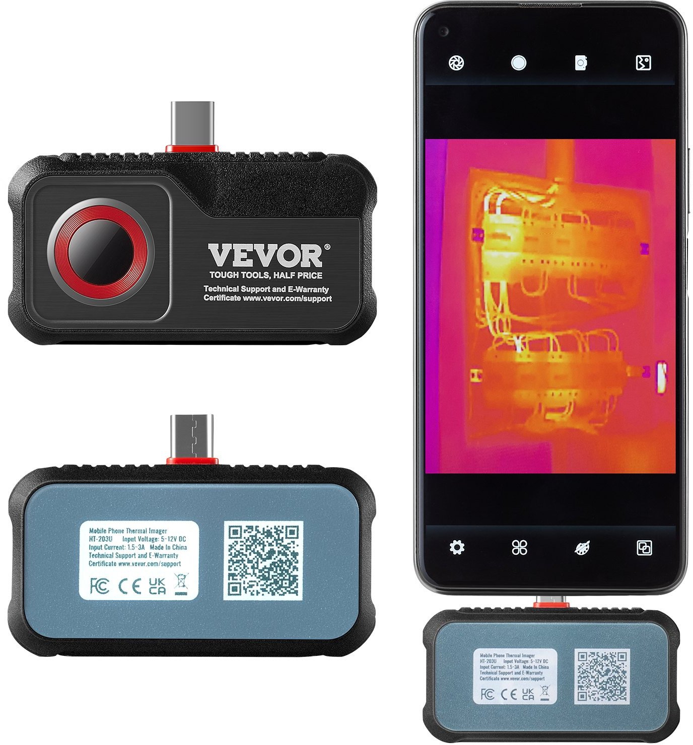 Kamera termowizyjna i wykrywacz przewodów elektrycznych kabli rur