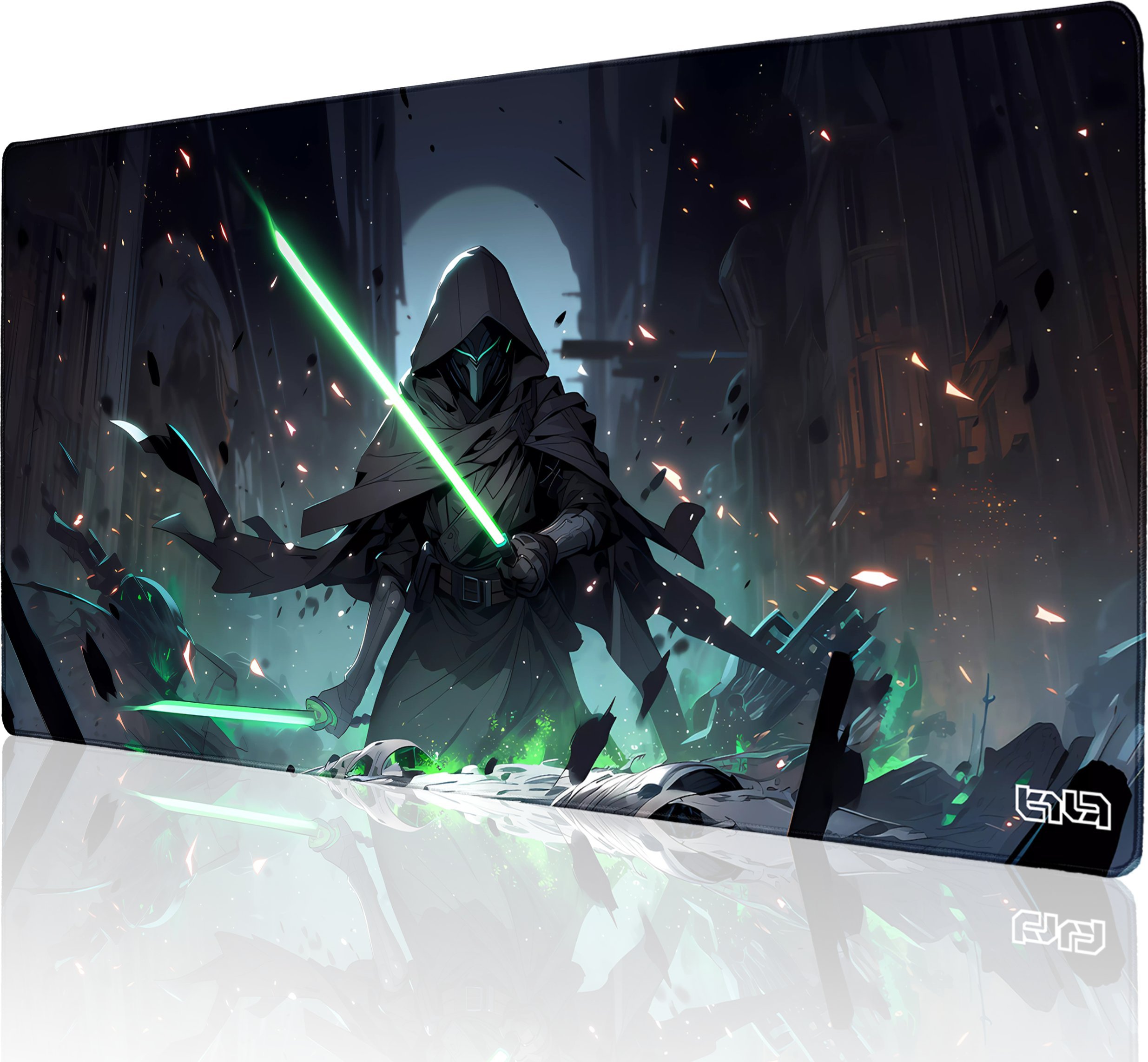 Podkładka Tilt PODKŁADKA POD MYSZ MYSZKĘ Zielone Świetliste Ostrze 100x50 TILT