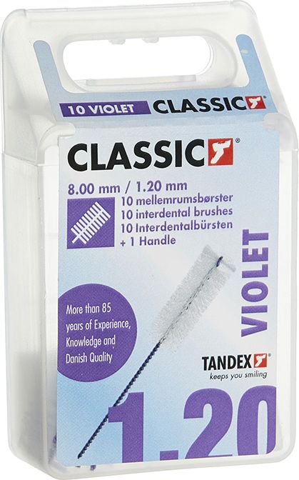 Tandex Tandex (10 szt.) szczoteczek Violet Medium Classic (fioletowy)