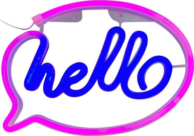 Lampa sufitowa Zumaline Zuma Line Neon FM-NL41 neon ścienny 1x5W LED K 206 lm niebieski/różowy