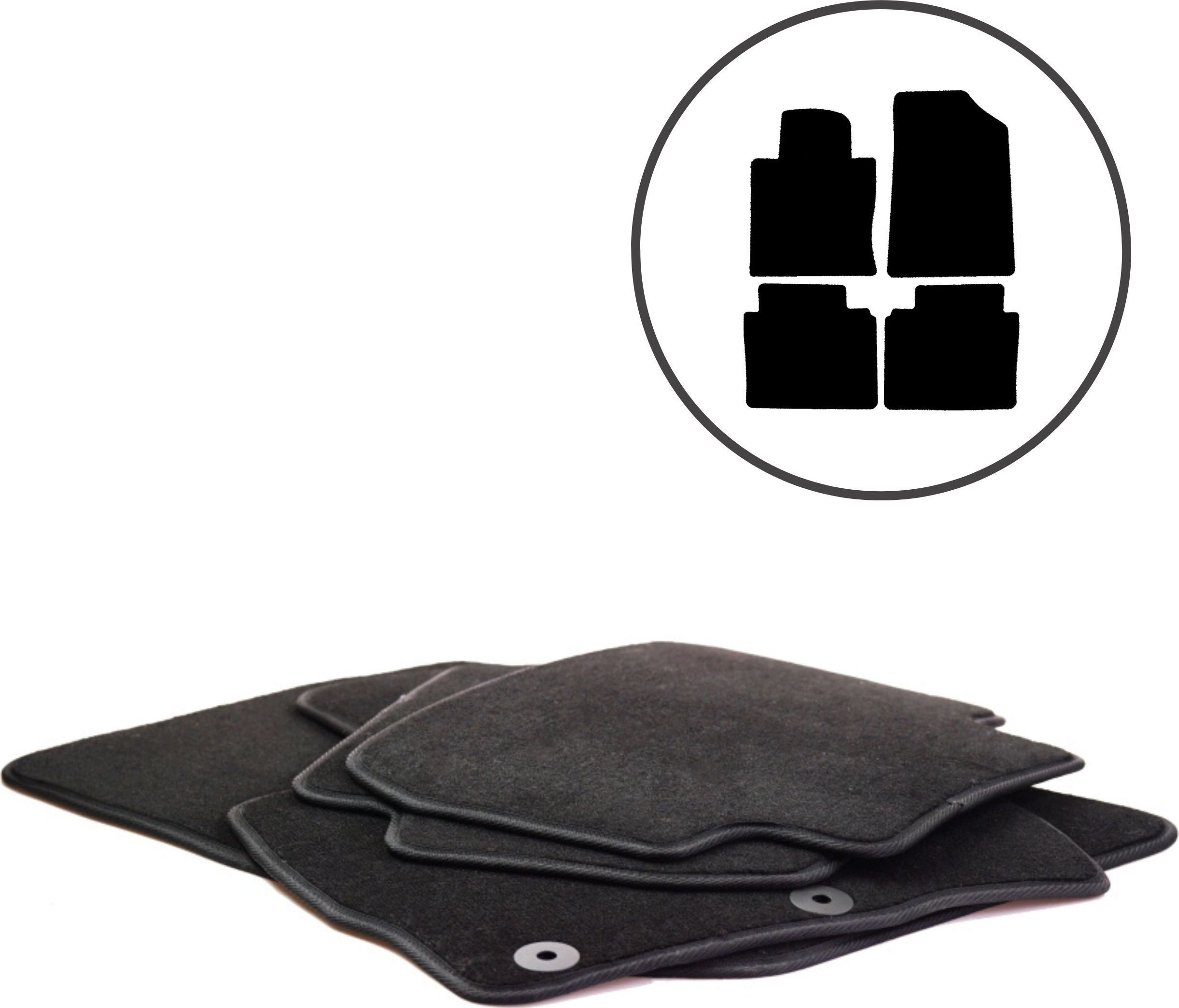 Dikel Dywaniki samochodowe 4szt KIA Optima 2015